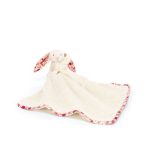 Jellycat: Króliczek z Kwiecistymi Uszami „Berry” Przytulanka Kremowa 34 cm - obrazek 2