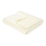 Little Dutch: pikowany kocyk 110x140 cm Blueberry Leaves