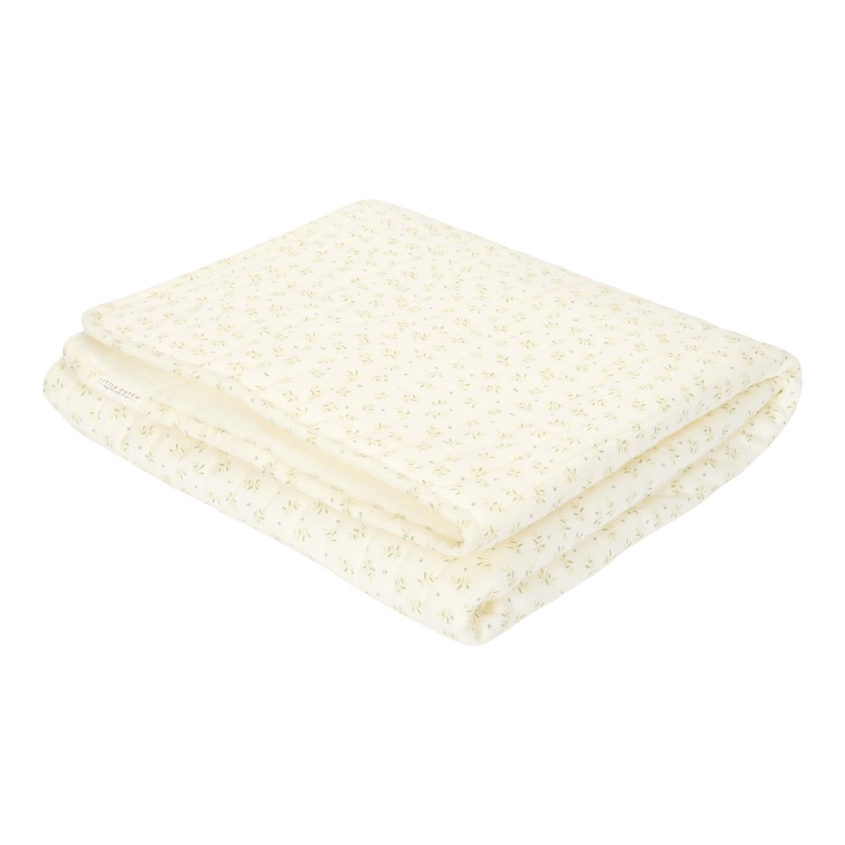 Little Dutch: pikowany kocyk 110x140 cm Blueberry Leaves - obrazek 3