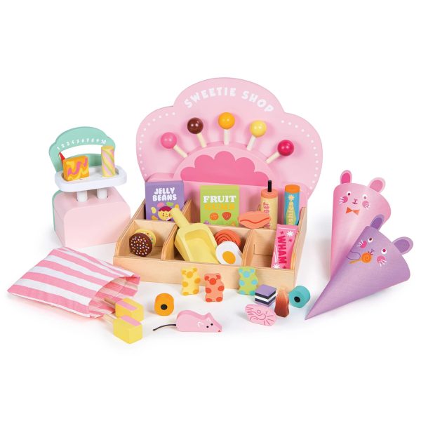 Tender Leaf Toys: drewniany kolorowy sklepik Sweetie Pic'n'Mix