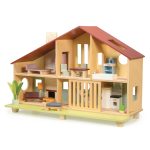 Mentari: drewniany domek dla lalek Cedar Chalet