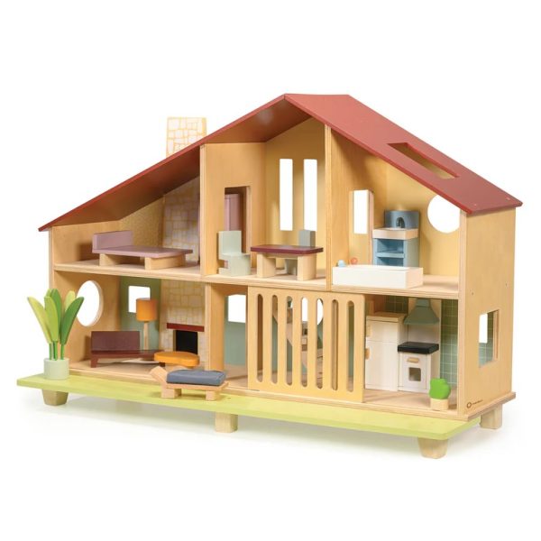 Mentari: drewniany domek dla lalek Cedar Chalet