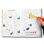 Kapitan Nauka: kolorowanie według kodu. Bazgraki i urocze zwierzątka - obrazek 3