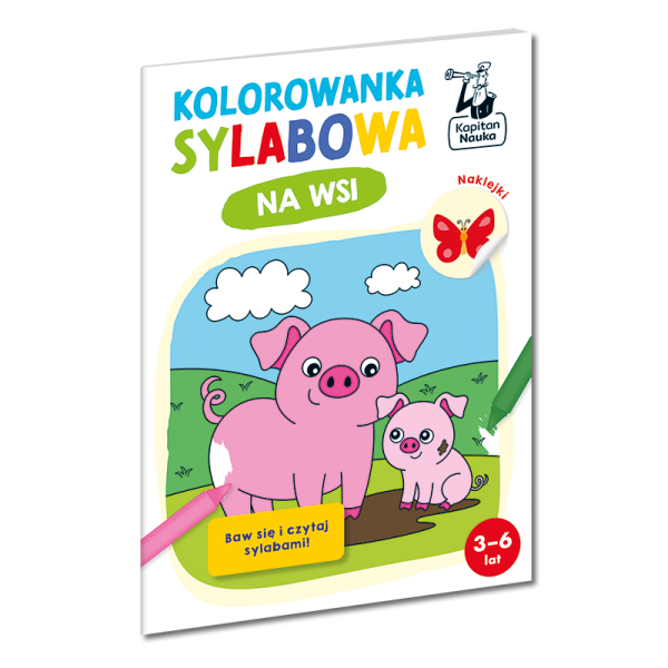Kapitan Nauka: kolorowanka sylabowa Na Wsi
