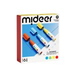 mideer: markery zmywalne z okrągłą końcówką (6 kolorów)