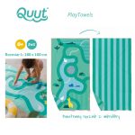 QUUT Dwustronny ręcznik plażowy PlayTowels L (180 x 100cm) Safari - obrazek 2
