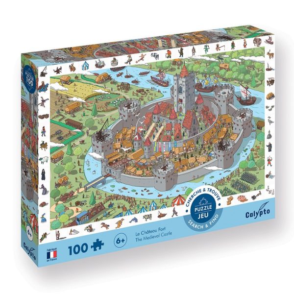 Calypto: Puzzle obserwacyjne 100 el. Zamek Warowny