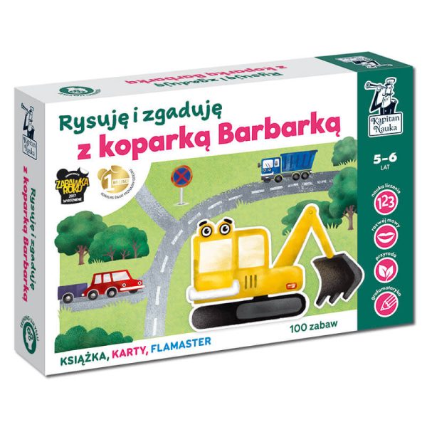 Kapitan Nauka: rysuję i zgaduję z koparką Barbarką 5-6 lat