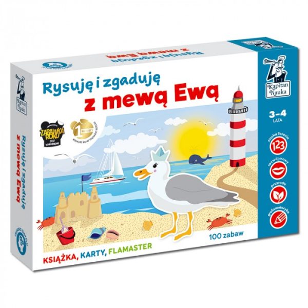 Kapitan Nauka: rysuję i zgaduję z mewą Ewą 3-4 lat