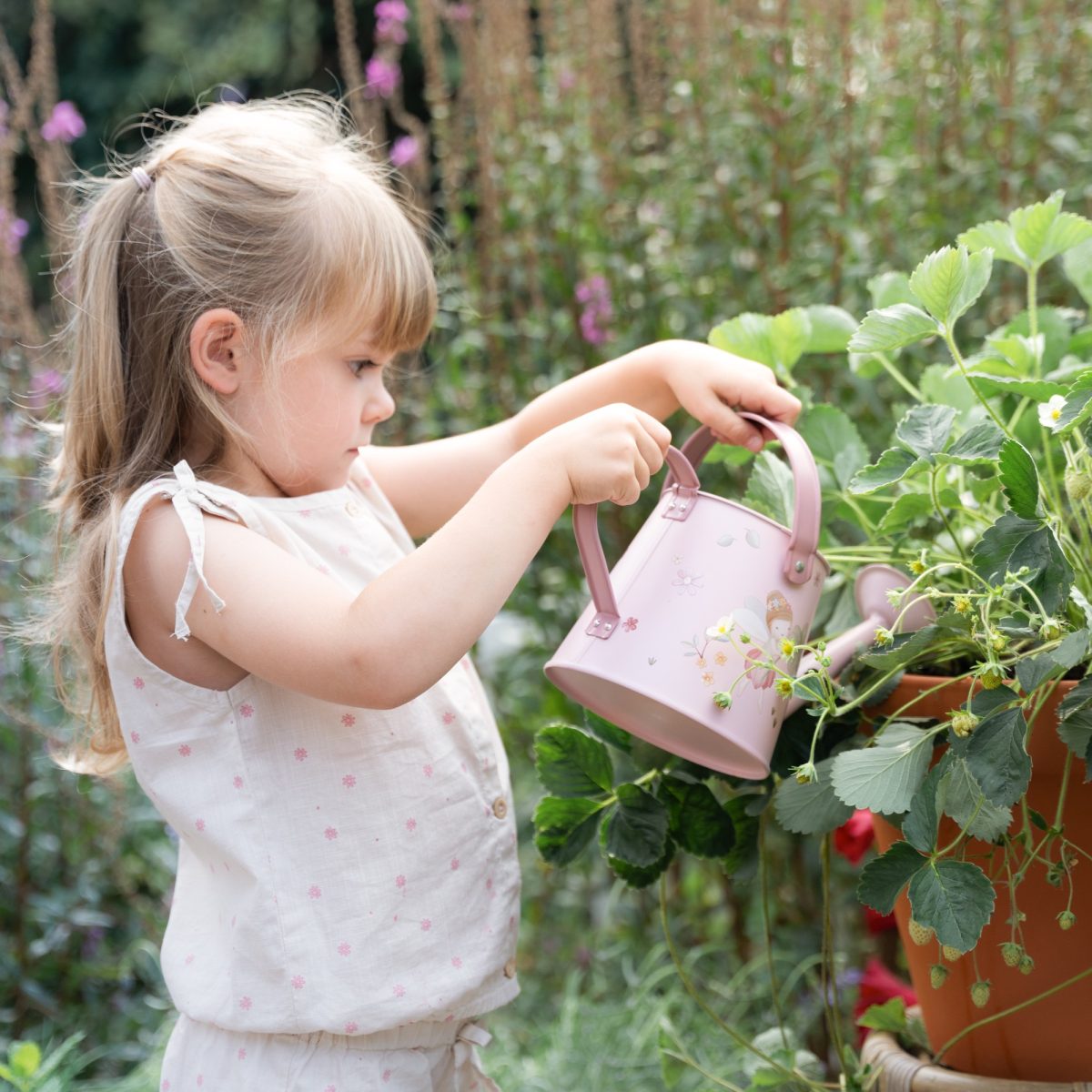 Little Dutch: metalowa konewka dla dzieci Fairy Garden - obrazek 2