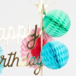 Meri Meri: HAPPY Birthday - Ozdobny TOPPER na tort - obrazek 4