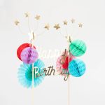 Meri Meri: HAPPY Birthday - Ozdobny TOPPER na tort - obrazek 3