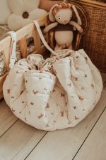 Play&Go Mata i Worek na Zabawki i Akcesoria Soft Organic Rabbit - obrazek 4