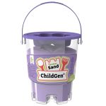 ChildGen: Piasek kinetyczny z foremką, 100% naturalny, 500g, kolor FIOLETOWY