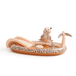 The Swim Essentials: dmuchany wodny plac zabaw, basen ze zjeżdżalnią Beige Leopard - obrazek 2