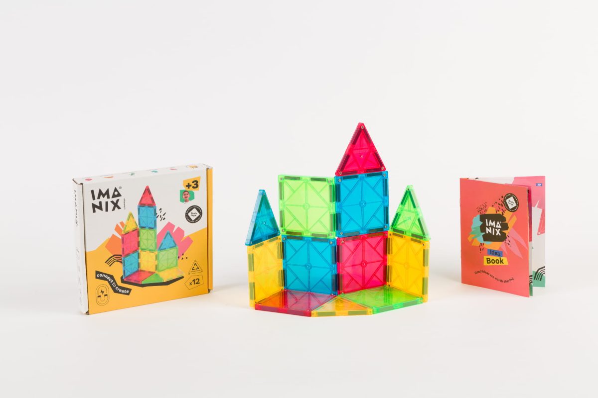 Imanix: klocki magnetyczne CLASSIC 12 el. - obrazek 2