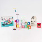 Imanix: klocki magnetyczne zestaw SLIDE / kulodrom 70 el.