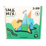 Imanix: klocki magnetyczne zestaw GLOW 16 el.