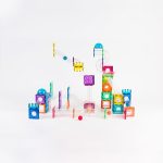 Imanix: klocki magnetyczne zestaw SLIDE / kulodrom 134 el. - obrazek 2