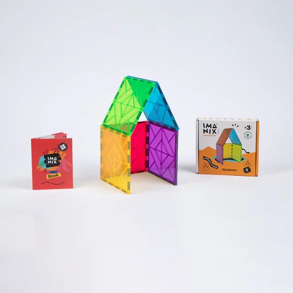 Imanix: klocki magnetyczne zestaw BIG SQUARES 5 el.