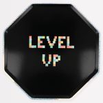 Meri Meri: Video Game Party - Duże talerzyki papierowe 8 szt.