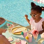 Meri Meri: Ice Cream Party - Talerzyki papierowe 8 szt. / lody z posypką - obrazek 2