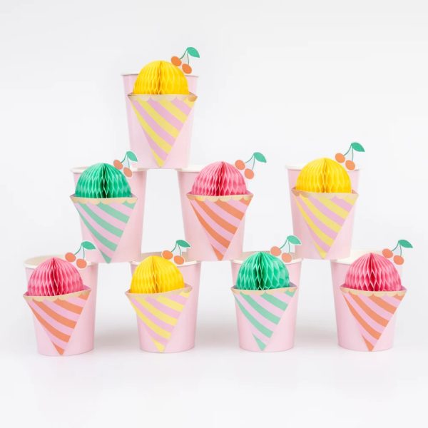 Meri Meri: Ice Cream Party - Kubeczki papierowe 8 szt.