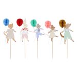 Meri Meri: Animal Friends - Ozdobne toppery na tort 5 el. - obrazek 3