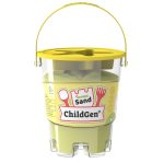 ChildGen: Piasek kinetyczny z foremką, 100% naturalny, 500g, kolor ŻÓŁTY, brzoskwinia