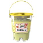 ChildGen: Piasek kinetyczny z foremką, 100% naturalny, 500g, kolor ŻÓŁTY, brzoskwinia