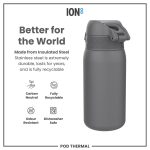 ION8: Butelka termiczna 320ml Ash Navy - obrazek 3