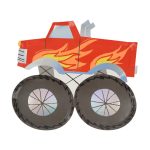 Meri Meri: Toybox Monster truck - talerzyki 8 szt. - obrazek 2