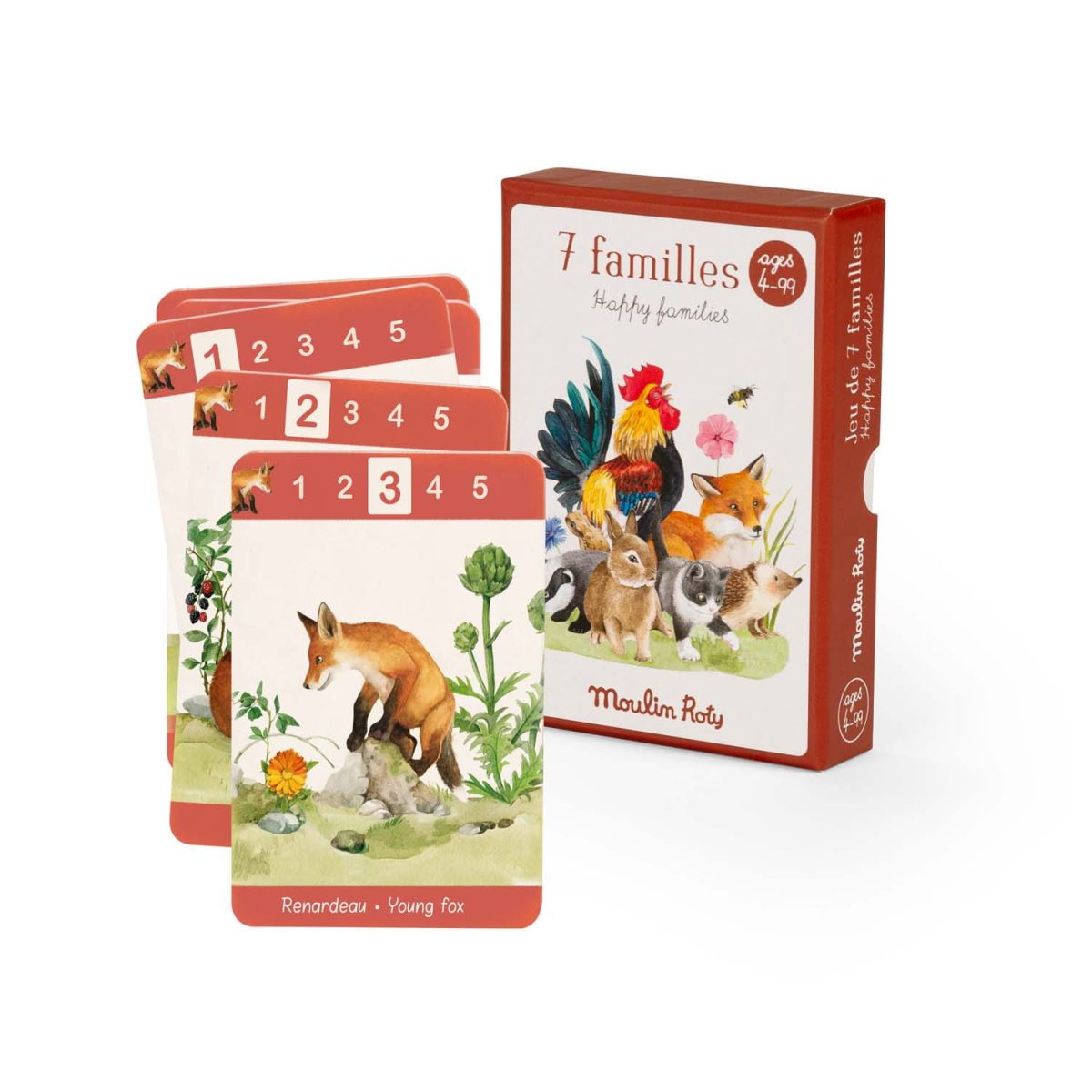 712434_3 Moulin Roty: Gra karciana 7 rodzin 4+ / Le Jardin - obrazek 3