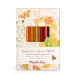 Moulin Roty: Zestaw 12 kredek ZWIERZĘTA z kartami