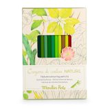 Moulin Roty: Zestaw 12 kredek NATURA z kartami