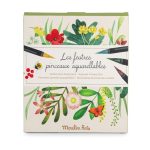 Moulin Roty: Markery akwarelowe 12 szt. OGRÓD / Le jardin du Moulin