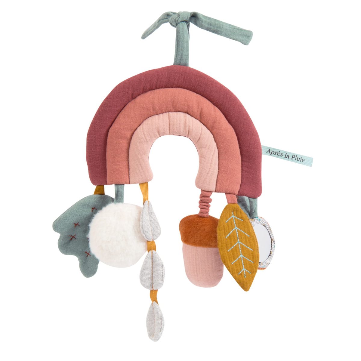 Moulin Roty: Zawieszka interaktywna tęcza 29 cm / APRES LA PLUIE - obrazek 1