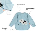 Done by Deer Śliniak z Rękawami 6-18m Tiny Farm Blue - obrazek 4