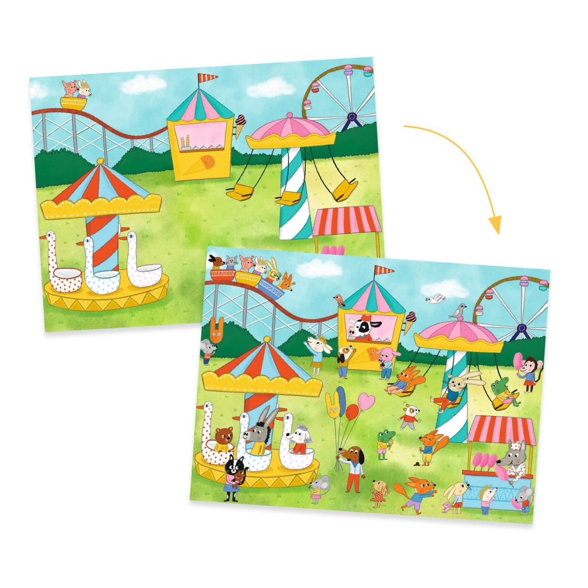 Djeco: Zestaw kalkomanii - IMPREZA 5+ - obrazek 4