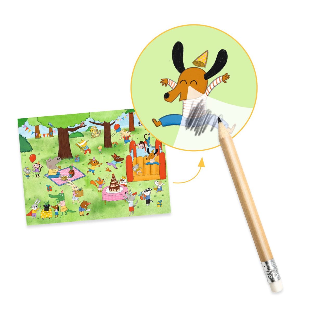 Djeco: Zestaw kalkomanii - IMPREZA 5+ - obrazek 3