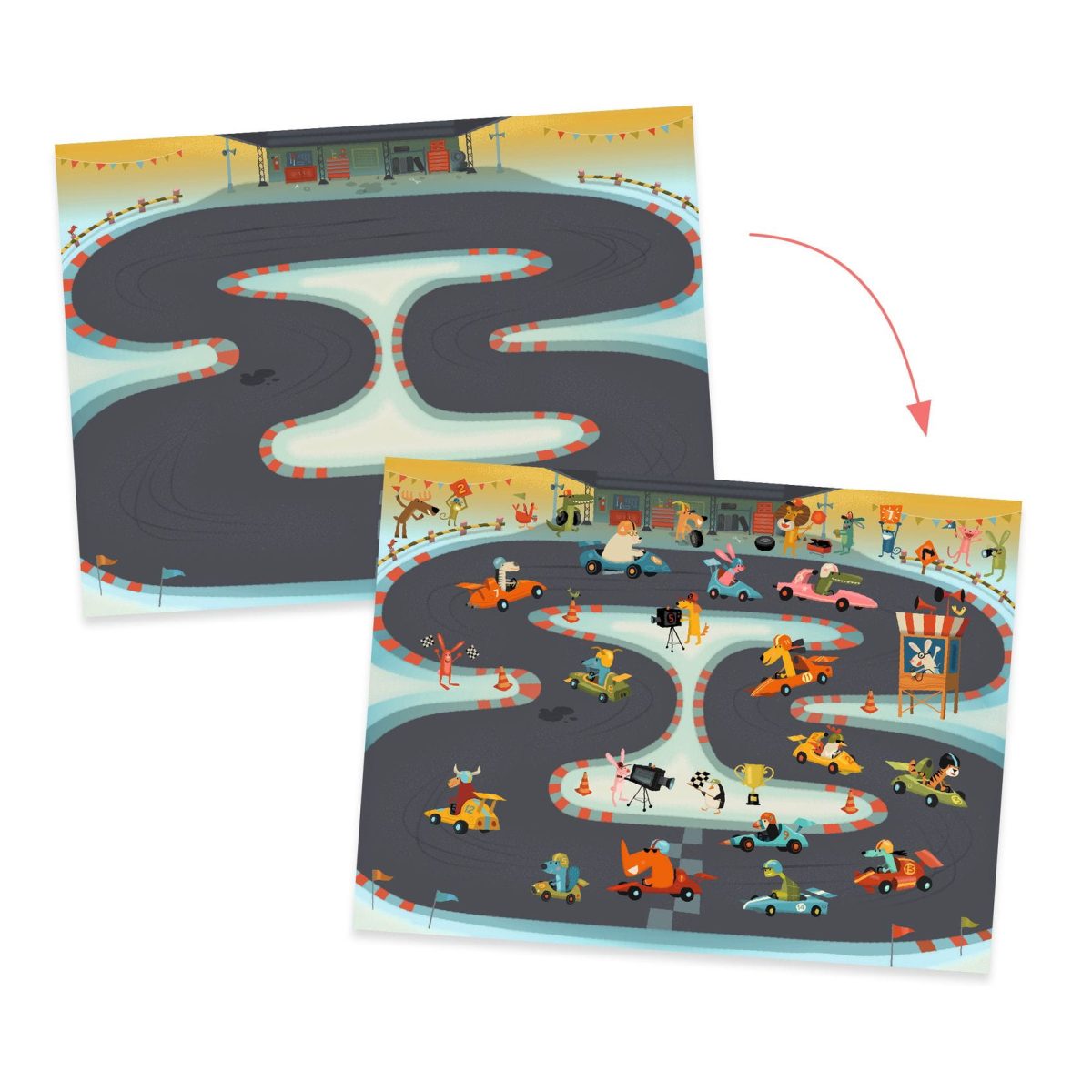 Djeco: Zestaw kalkomanii - POJAZDY 5+ - obrazek 4