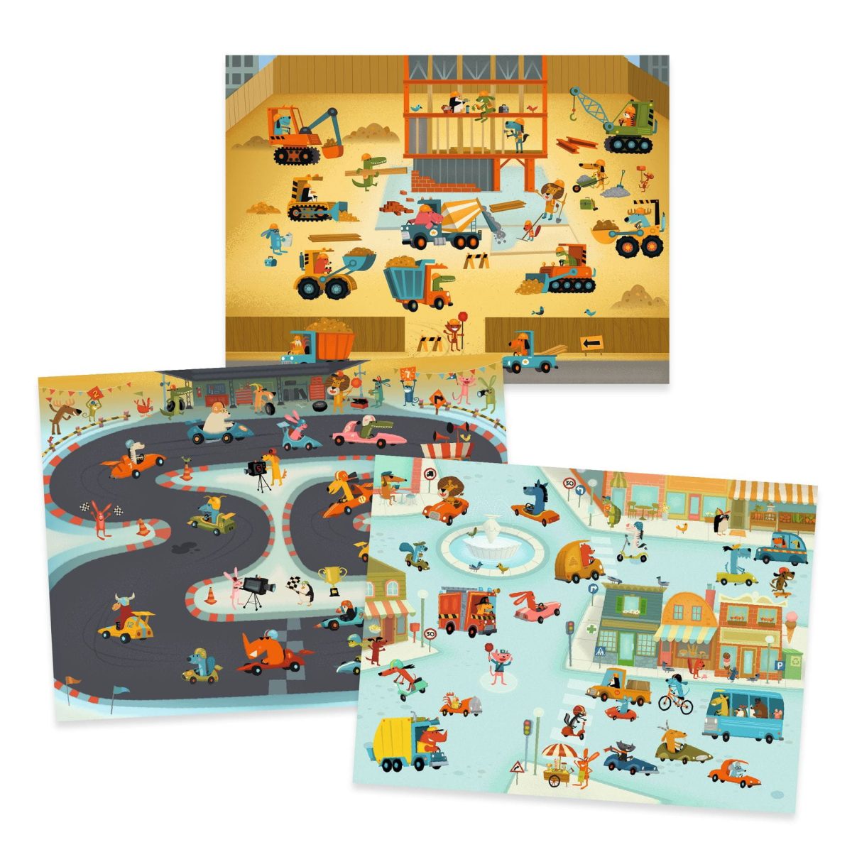 Djeco: Zestaw kalkomanii - POJAZDY 5+ - obrazek 2