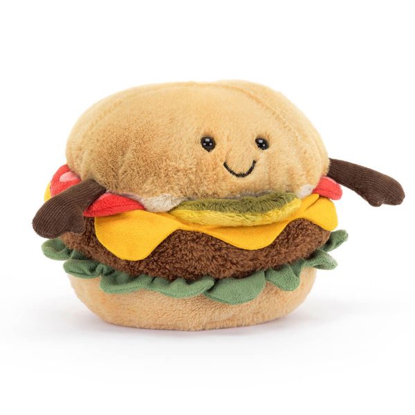 JellyCat: Wesoły Burger 11 cm