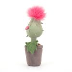 Jellycat: Kwiatek Głodomorek Priscilla Różowa 20 cm - obrazek 3