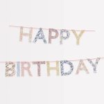 Meri Meri: Liberty - Girlanda Happy Birthday