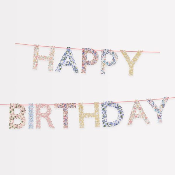 Meri Meri: Liberty - Girlanda Happy Birthday