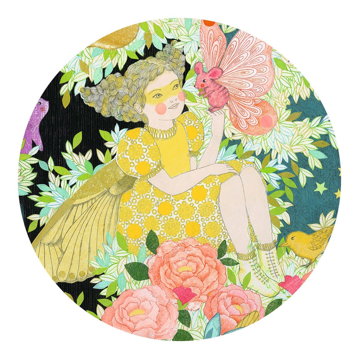 Djeco: Puzzle tekturowe KWIATOWE DRZEWO 54-elem. - obrazek 3