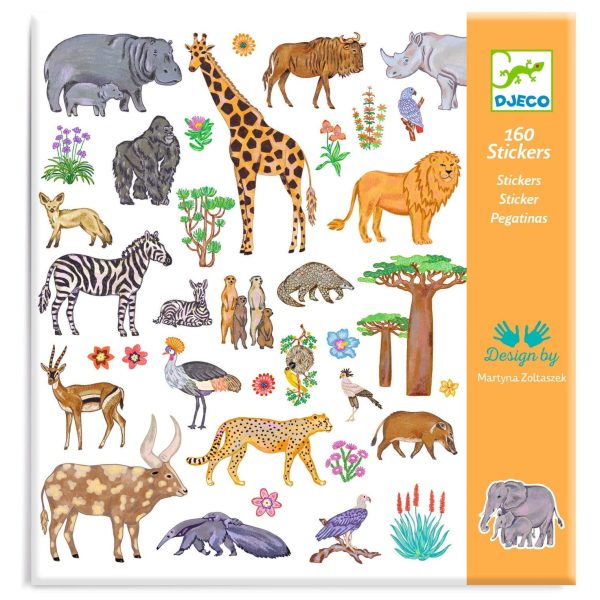 Djeco: Naklejki KENIA 160 szt.