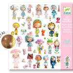 Djeco: Naklejki ŚWIAT TINYLY 160 szt.