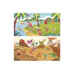 Janod: multizestaw kreatywny grube naklejki wielorazowe Dinozaury 2+ | my arts & crafts - obrazek 2